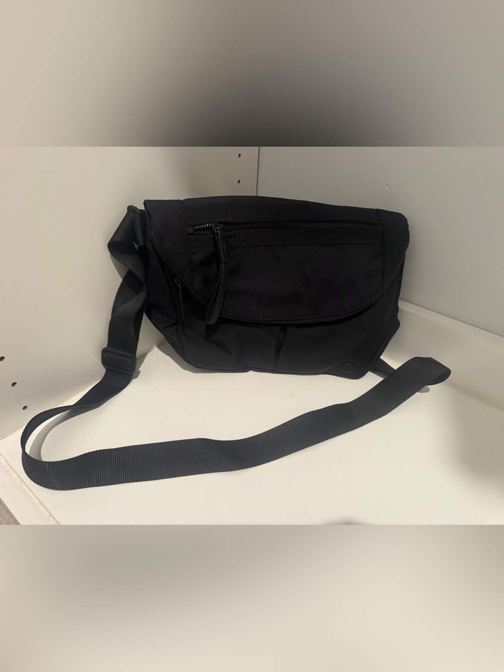 lululemon athletica Black Messenger Bag